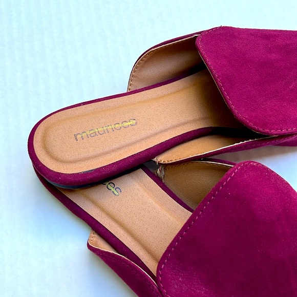 Maurice’s Burgundy Pointed Toe Flats size 8 - Picture 5 of 5